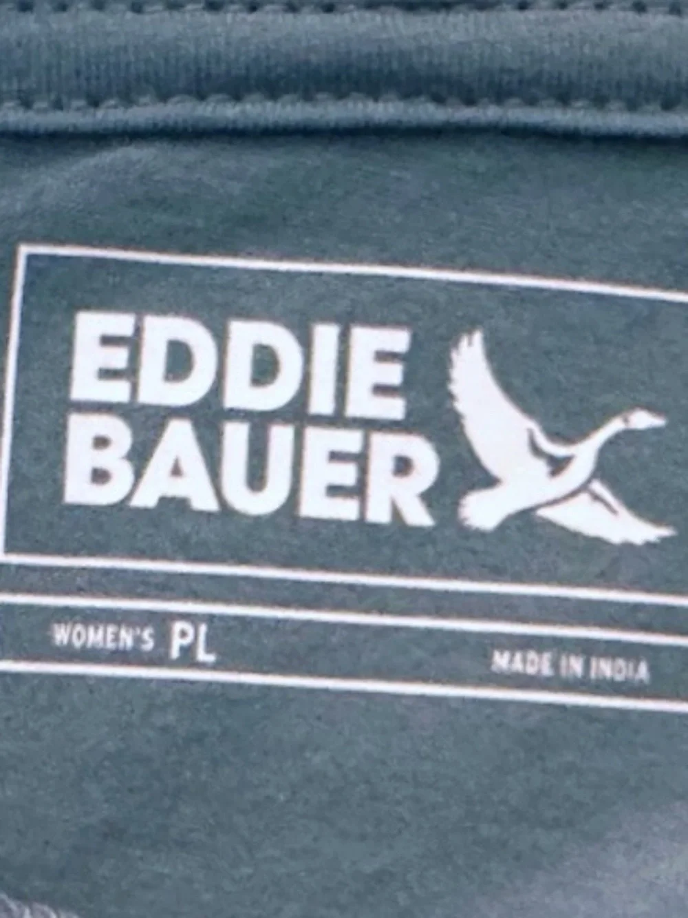 Eddie Bauer Lightweight Cotton Pullover Hoodie Dusty Green Petite Large NWT